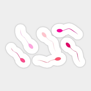 Pink Sperm Sticker